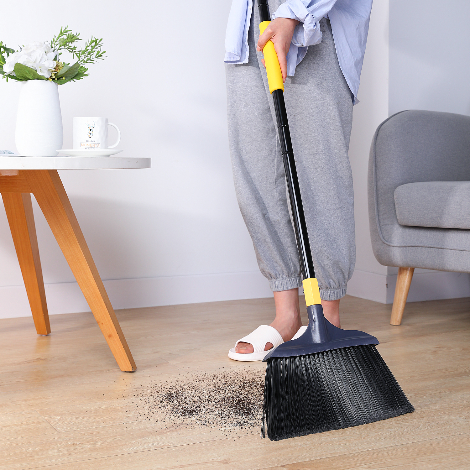 Cleanhome schwer-Pflicht Besen draussen für Hof Garage Empfangshalle Einkaufszentrum Markt Boden Küche Zimmer Büro Haustier Haar Müll Reinigung