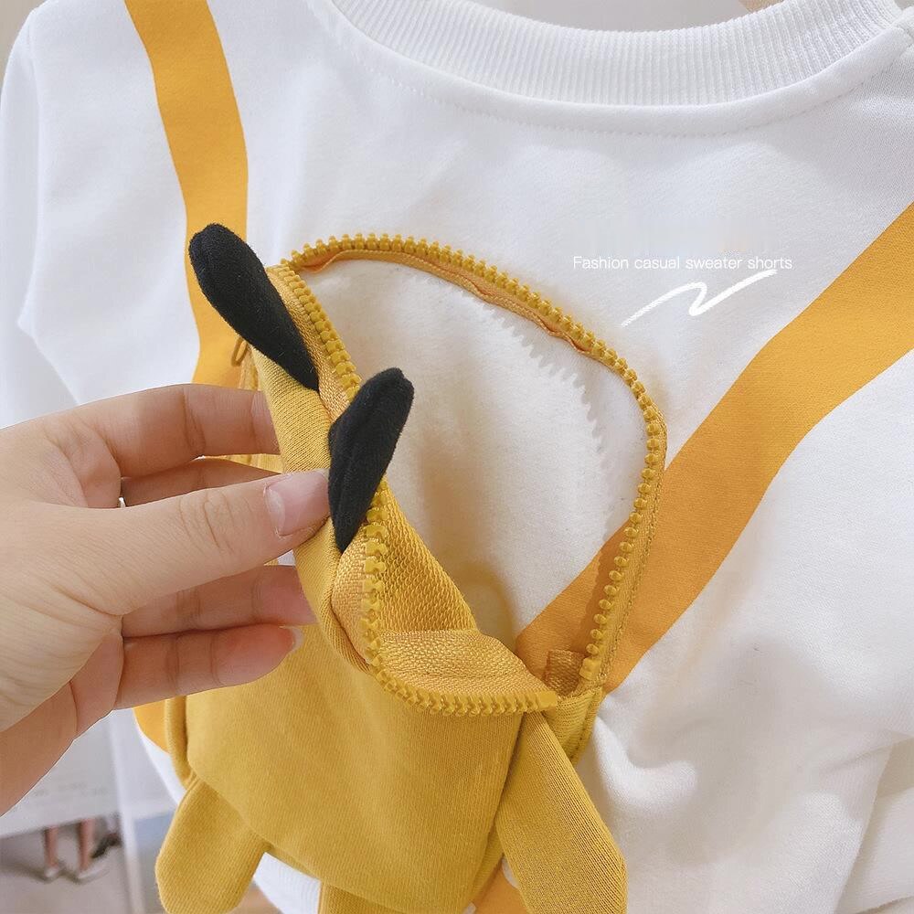 Lente Herfst Baby Jongens Mode Stijl Schattige Beer Afdrukken Lange Mouwen T-shirt