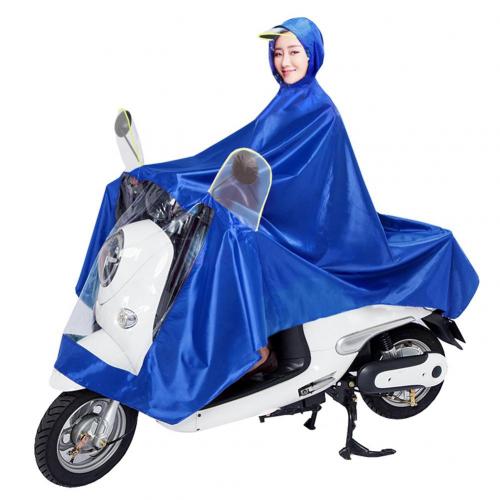 Poncho impermeable Unisex para motocicleta eléctrica, impermeable, impermeable, accesorios para motocicleta: Azul / Single