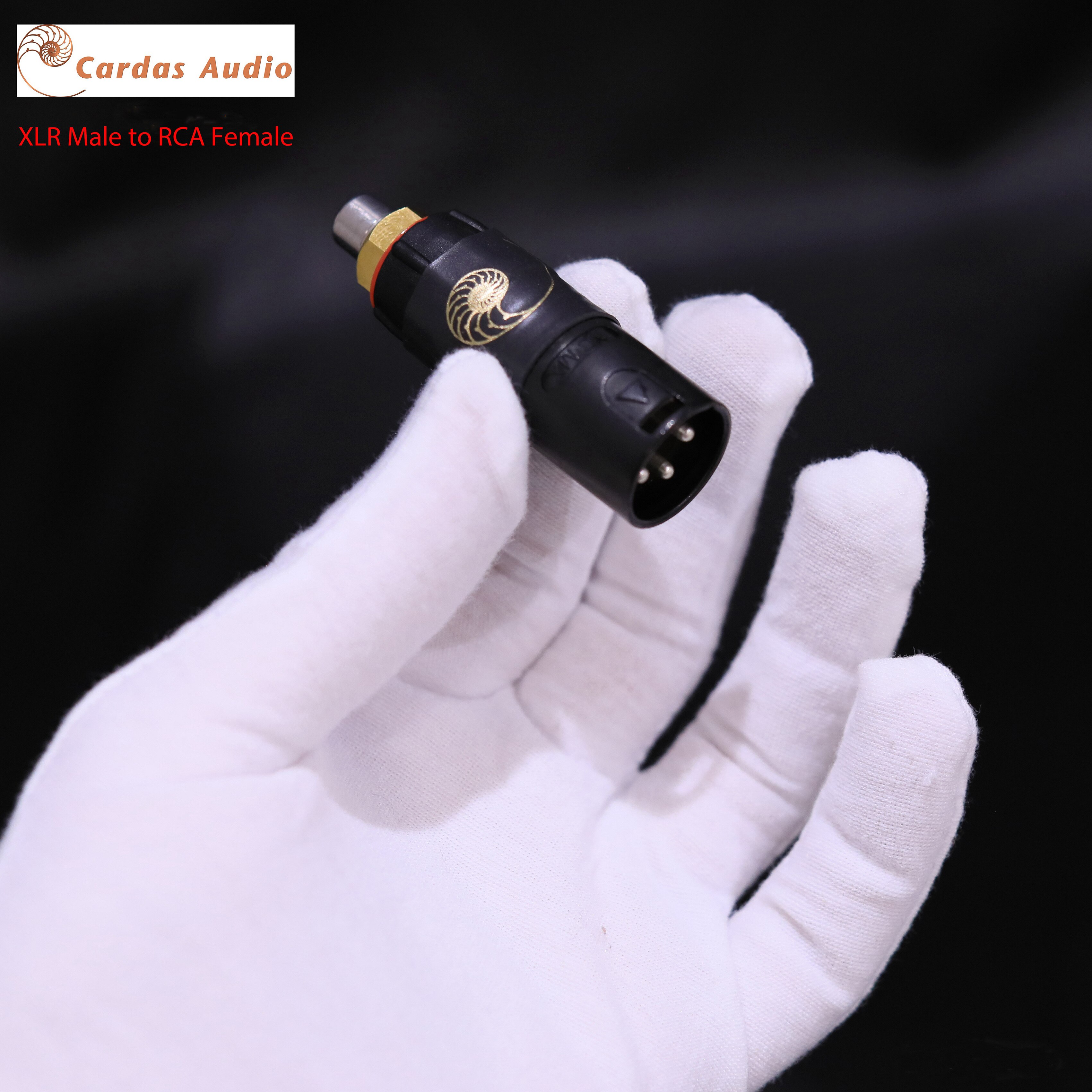 Cardas-adaptador de enchufe hembra a hembra, conector de Audio HIFI XLR macho a RCA macho,: RCA female-XLR male