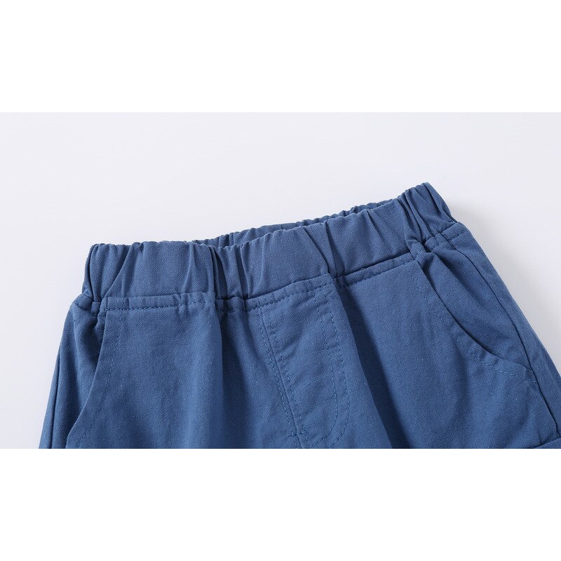 Mudkingdom 2022 Baby Boys Shorts Pocket Elastic Waist Kids Short Clothes for Children Clothing Boy Summer Cotton Cargo Pants