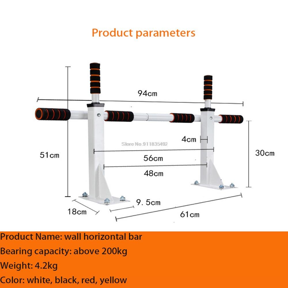 Indoor Horizontal Bar Home Wall Parallel Bars Leverage Fitness Equipment Adult Gravitational Upwards Double Bar Exercise