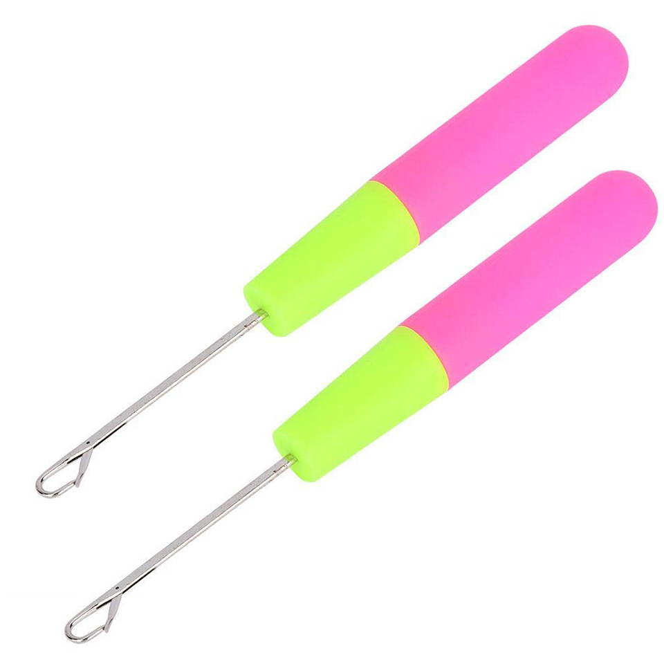 2 unidades/lote de agujas de punto y ganchillo Olastic para cabello trenzado Jumbo, 15Cm/6 pulgadas, aguja de tracción: Default Title