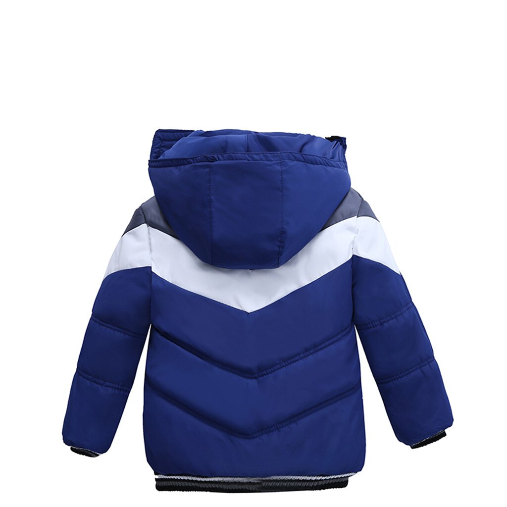 Bambino del bambino Dei Bambini Del Bambino Delle Ragazze Dei Ragazzi Della Banda di Inverno del Rivestimento della Chiusura Lampo del Cappotto Antivento Con Cappuccio Cappotto Giacca A Vento Caldo Giacca Con Cappuccio Della Tuta Sportiva