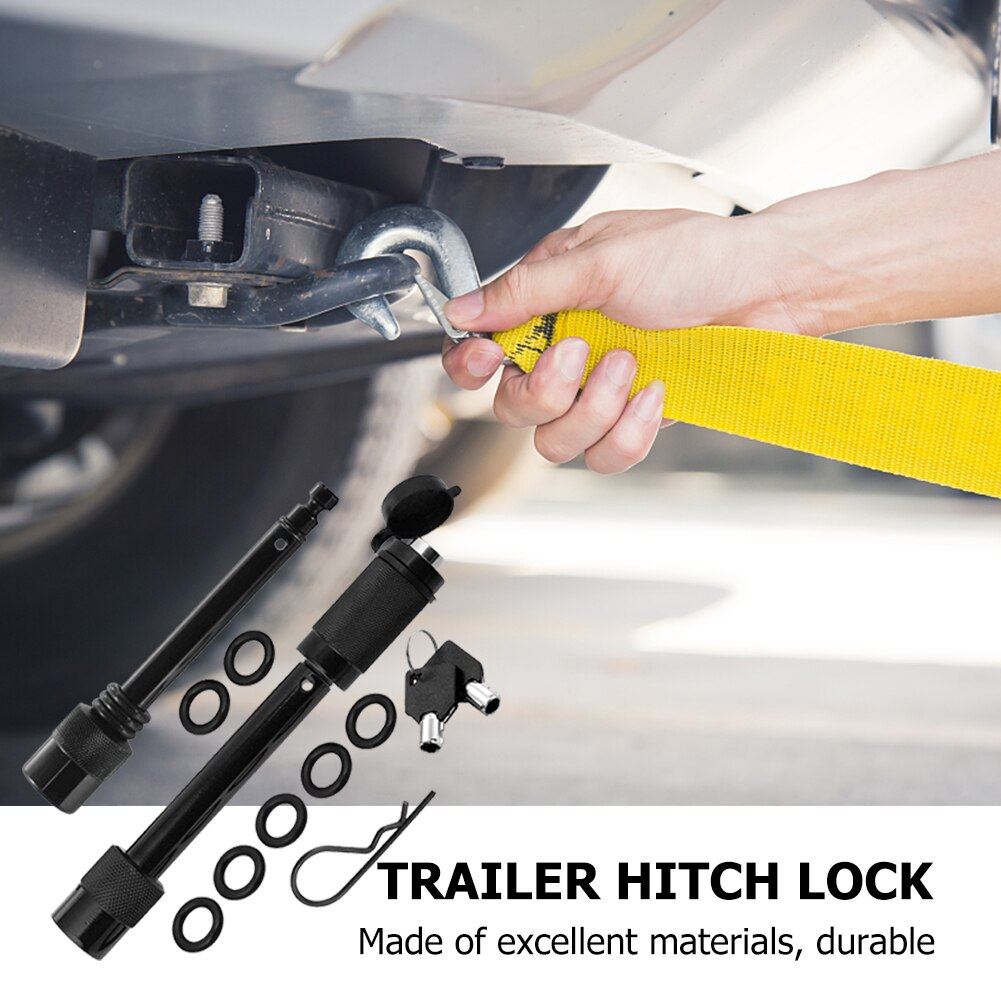 Trailer Hitch Lock Anti-theft Trailer Hitch Pin Lock Coupler Latch Kits with Keys for RV Truck Tow Receiver