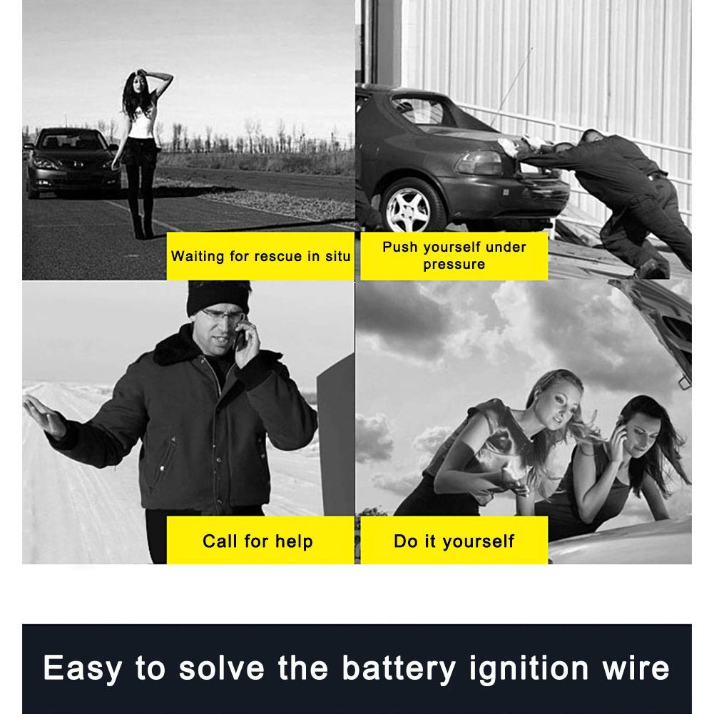 4M 2000 AMP Emergency Power Start Cable Booster Jumper Cable Heavy Duty Car Battery Jumper Booster Line Coppe