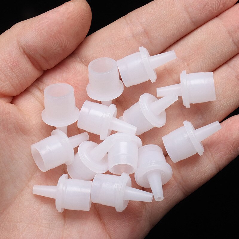 20 stücke Flasche hals Wimpern Erweiterungen Kleber Flasche Stopper Wimpern Wachstum Flüssigkeit Container Abdichtung Ersatz Kopf Spezielle Stecker: Ursprünglich Titel