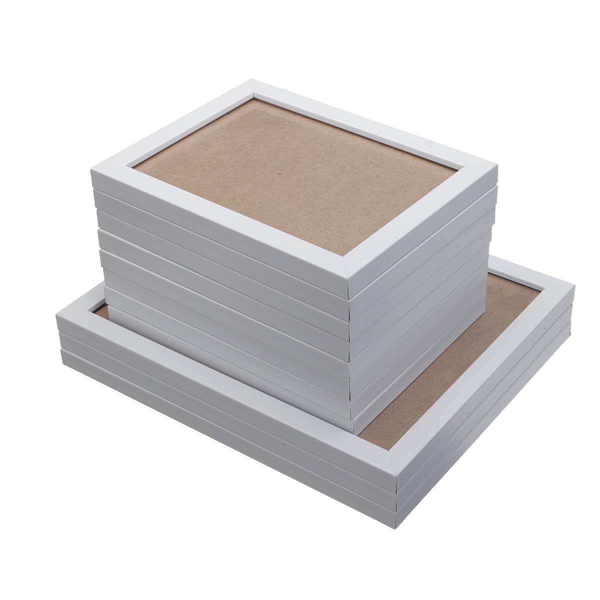 11Pcs DIY Wall Hanging Photo Frame Set Modern Art Home Decor Bedroom Living Room Wall Decoration Family Picture Display: White