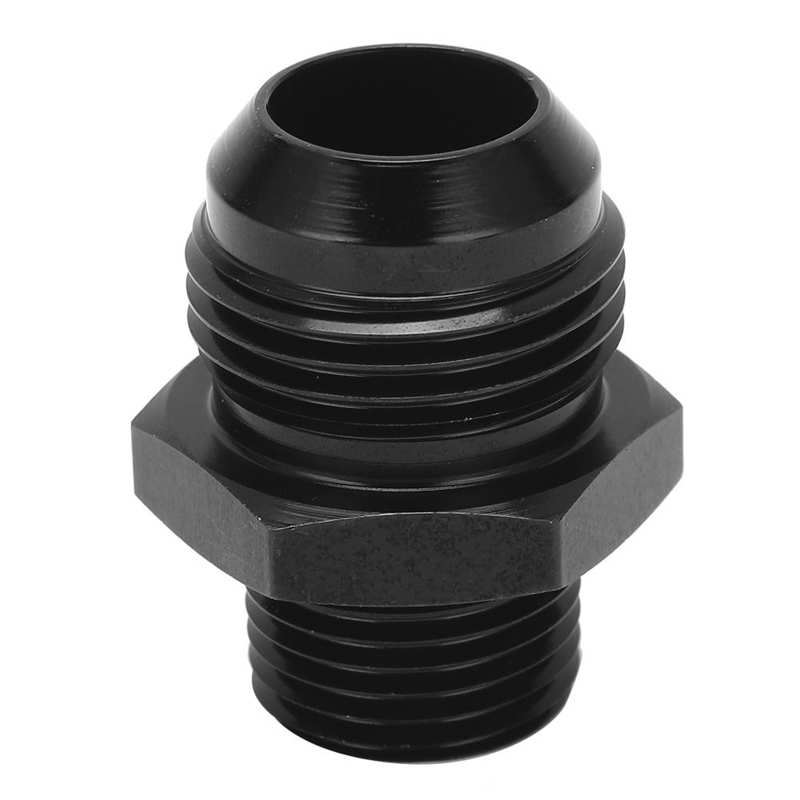 Fuel Line Fitting 12 AN to 1/2NPT 6061-T6 Aluminum Black Anodized Adapter for Most Fluids