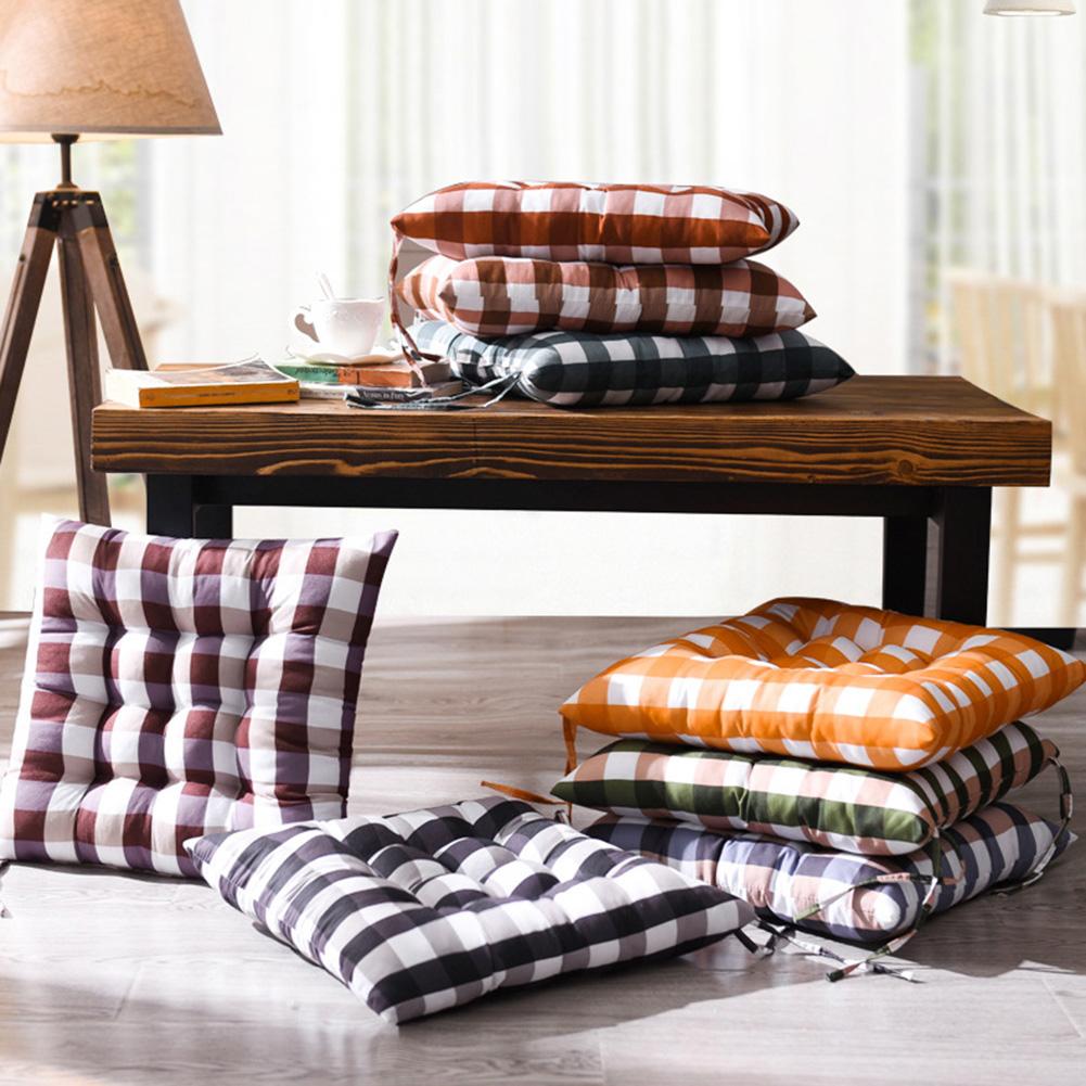 Plaid Zachte Warme Stoel Kussens Seat Pad Katoen Tatami Zetel Stoel Zitkussen Pad Kantoor Bar Sofa Kussen Coussin Home decor