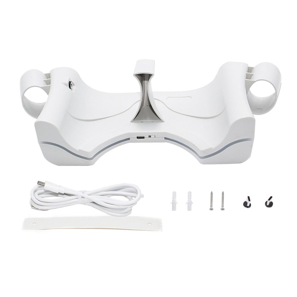 Oplader Voor Oculus Quest 2 Opladen Base Vr Headset Laadstation Stand Handvat Opbergrek Voor Quest 2 Vr Accessoires
