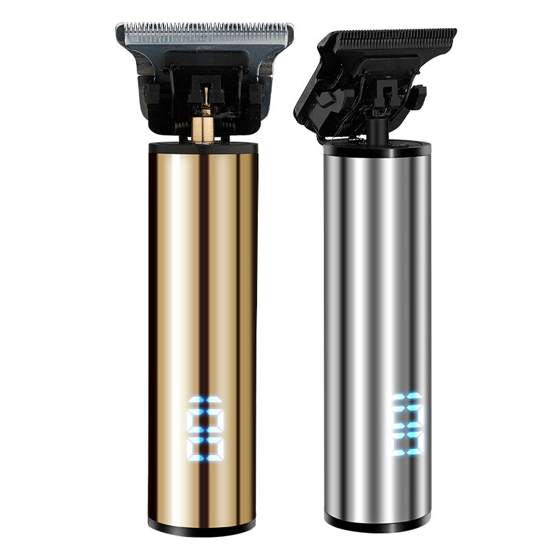 Kleine Tondeuse Baard Trimmers T Blade Tondeuse Kapper Hair Cut Grooming Kit Professionele Oplaadbare Draadloze: Silver USB