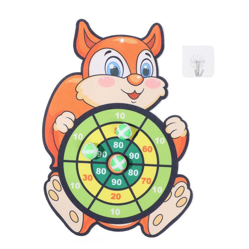 Children Cartoon Animal Dart Board Cute Elephant Target Dart Accuracy Precision Target Kids Leisure Time Sports Accessories: Squirrel