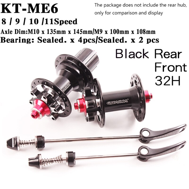 Quando Fiets Bus Spacer Hub 32 36H Gaten Fiets Mtb Mountainbike Voor Achter Cassette Vrijloop En 6 Bolt schijfrem