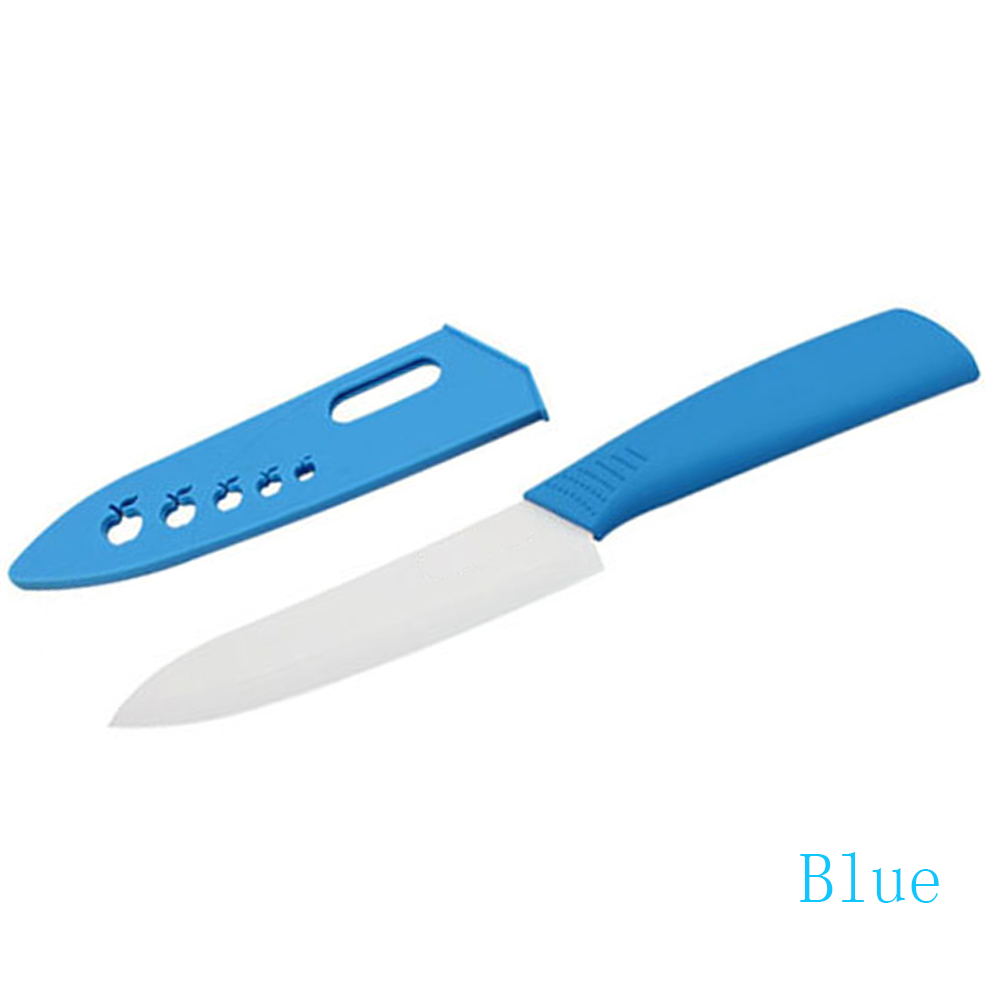 Ceramic Knives Kitchen Knives 3 4 5 6 inch Chef Knife White Blade Colorful Handle Ceramic Paring Knife Kitchen Cooking Tools: Blue / 6 inch