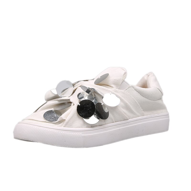 Grunne munn glitter sko all-match casual kvinnelige joggesko shose kvinner dame runde tå espadrilles plattform