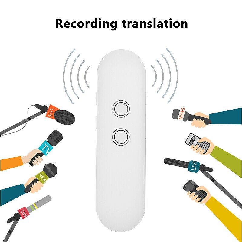 Handheld Portable T4 Multi-Language Intelligent Voice Translation Photo Text Record Translation Device Compatible with Android a