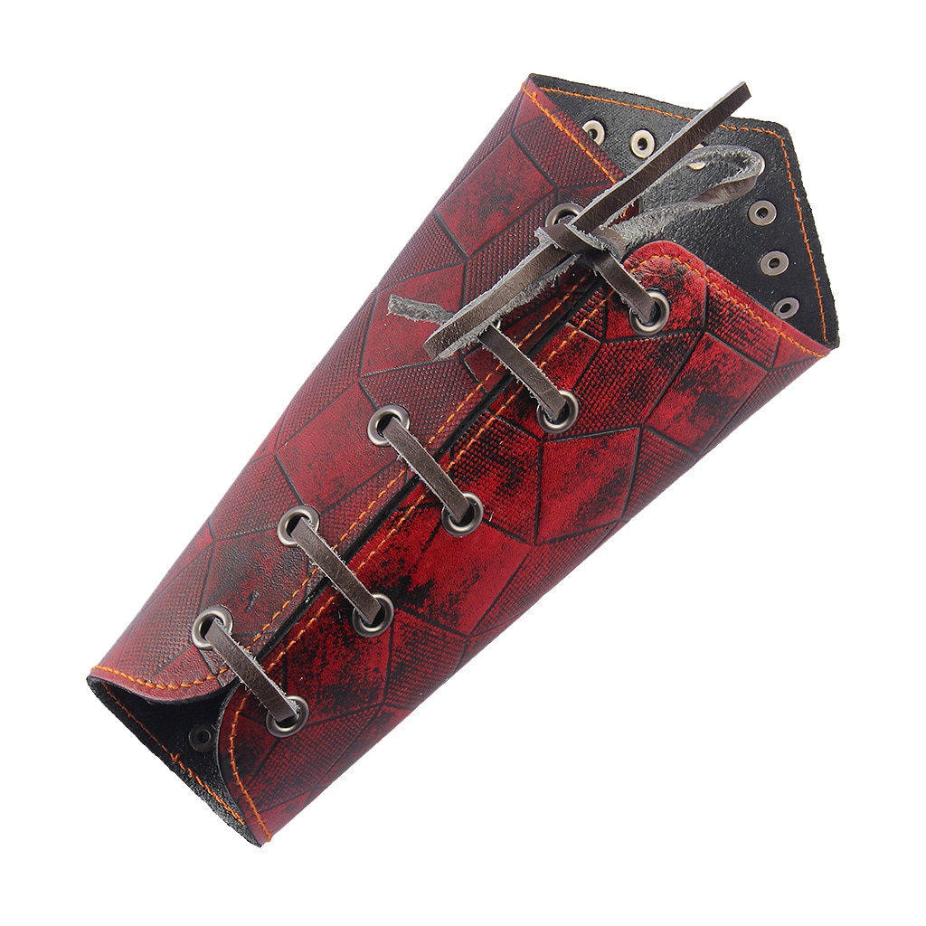 Middelalderlige unisex armbånd kunstlæder handske armbånd armbånd rustning