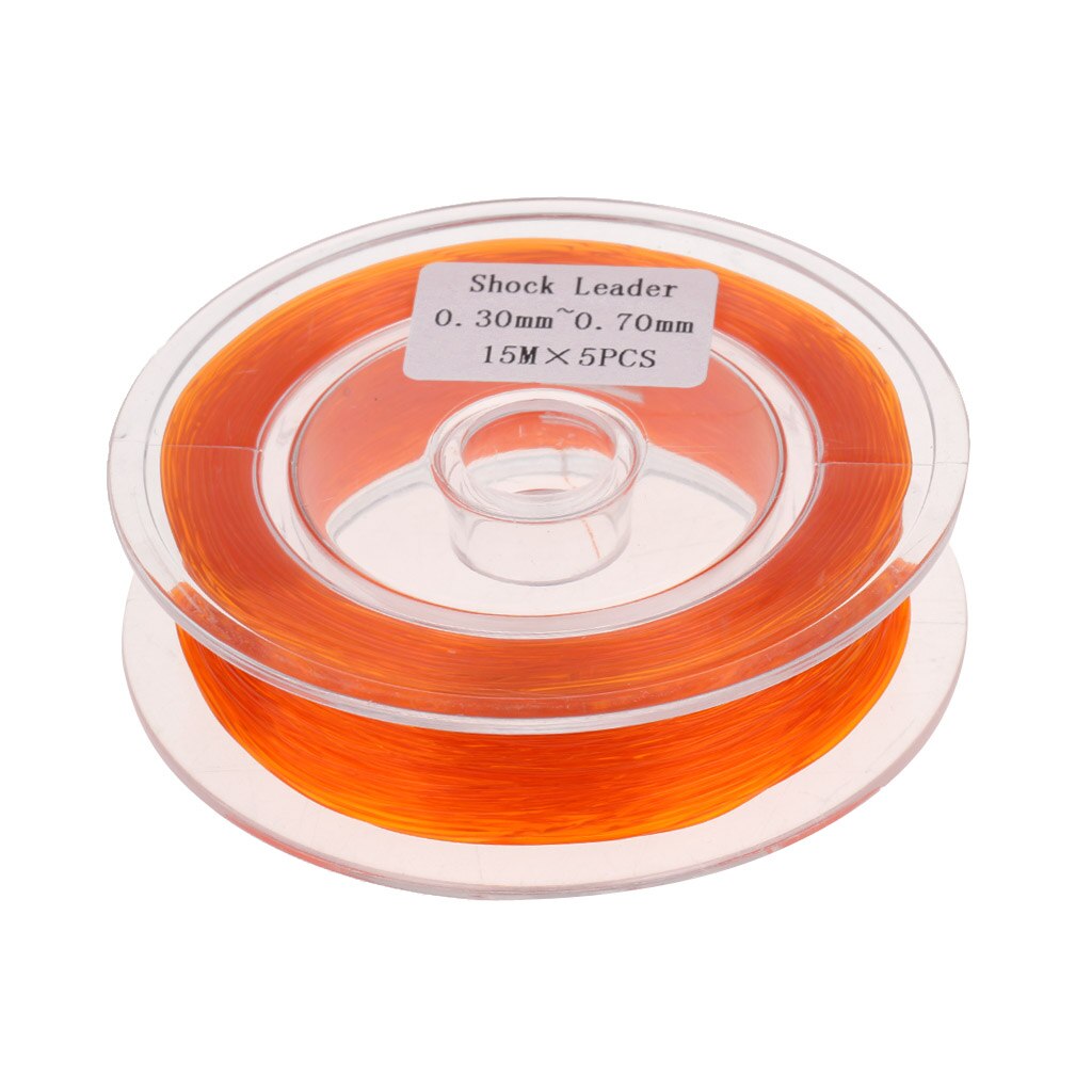 5/10 Strands Fly Line Backing Line Braided Fly Fishing Sinking Line 20lb Shock Leader Line 16yards: Orange