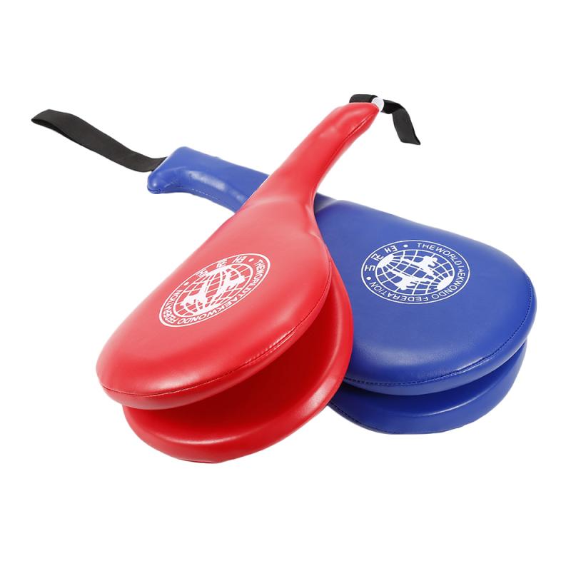 Saco de boxeo de cuero PU, bolsa de arena para Taekwondo, almohadilla para patadas a mano, equipo de entrenamiento, Muay Thai, objetivo para pies # ED, 1 ud.