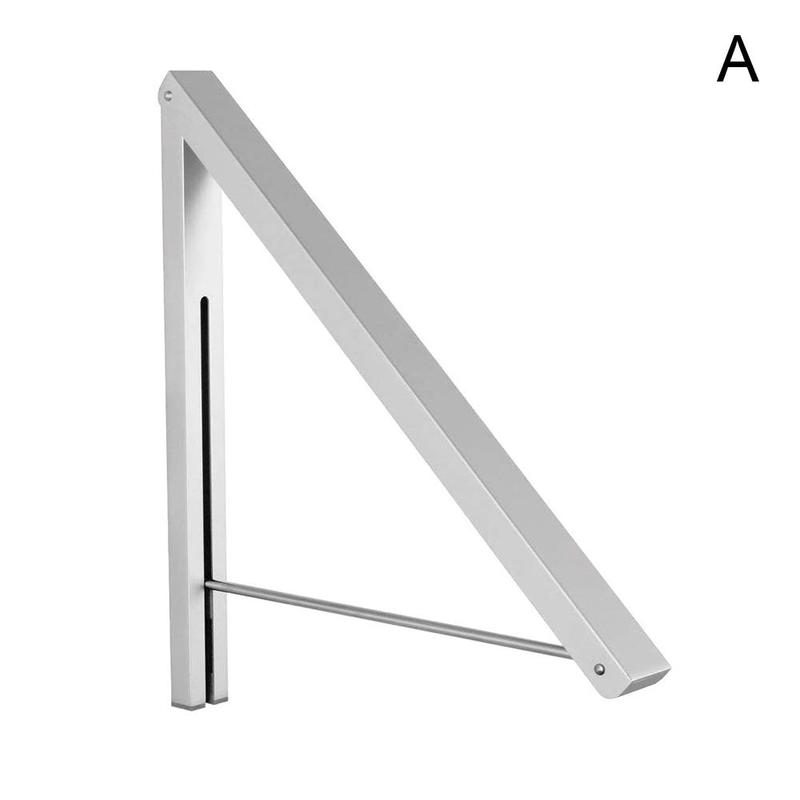 Wall Mounted Retractable Drying Rack Folding Collapsible Triangular Cloth Storage Laundry Room Indoor Outdoor Hang Rod: A
