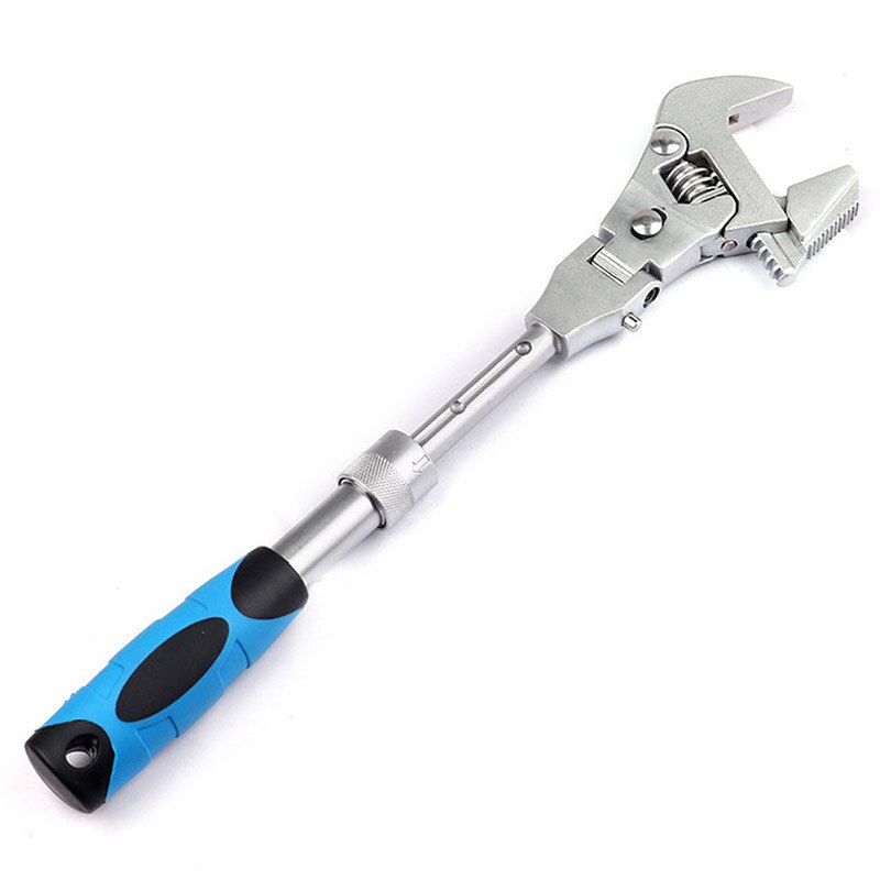 10 Inch Ratchet Adjustable Wrench 5-in-1 Torque Wrench Can Rotate And Fold 180 Degrees Fast Wrench Pipe Wrench Repair Tool