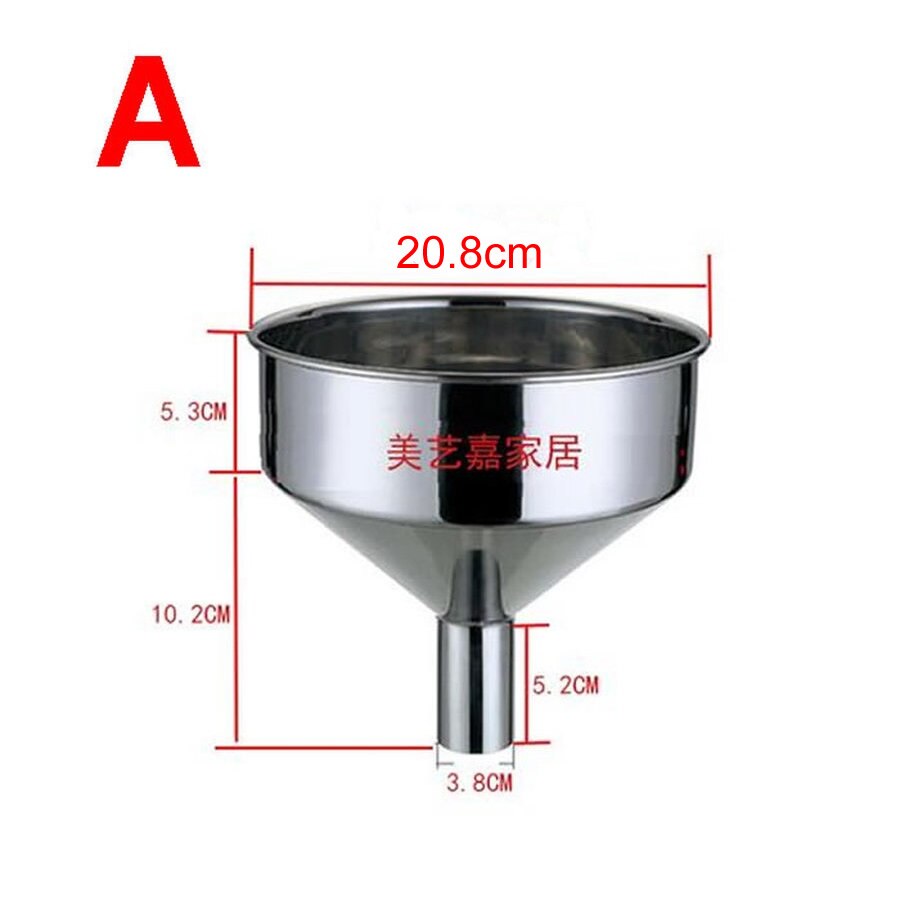 hopper funnel diameter 19cm 20cm 24cm steel funnel Large stainless steel: A