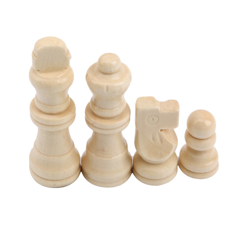 Wooden Chess Pieces Complete Chessmen International Word Chess Set Chess Piece Entertainment Accessories