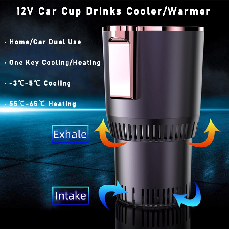 Smart &amp; Koud Cup Drankjes Houders Home Office Snelle Koeling Verwarming Isolatie Elektrische Cup Mini Koelkast Kan/Mok holde