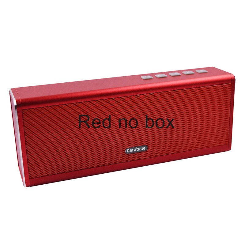 20 W Metalen Draadloze Bluetooth Speaker 4400 mAh Power Bank Draagbare Super Bass Computer Auto Speaker PK Piple S5 bluedio BS-3: Red no box