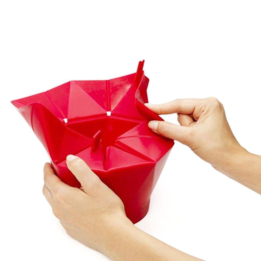 Popcorn Popper Maker Kom Diy Siliconen Magnetron Maker Vouw Emmer Tool Groen Keuken Rood Popcorn