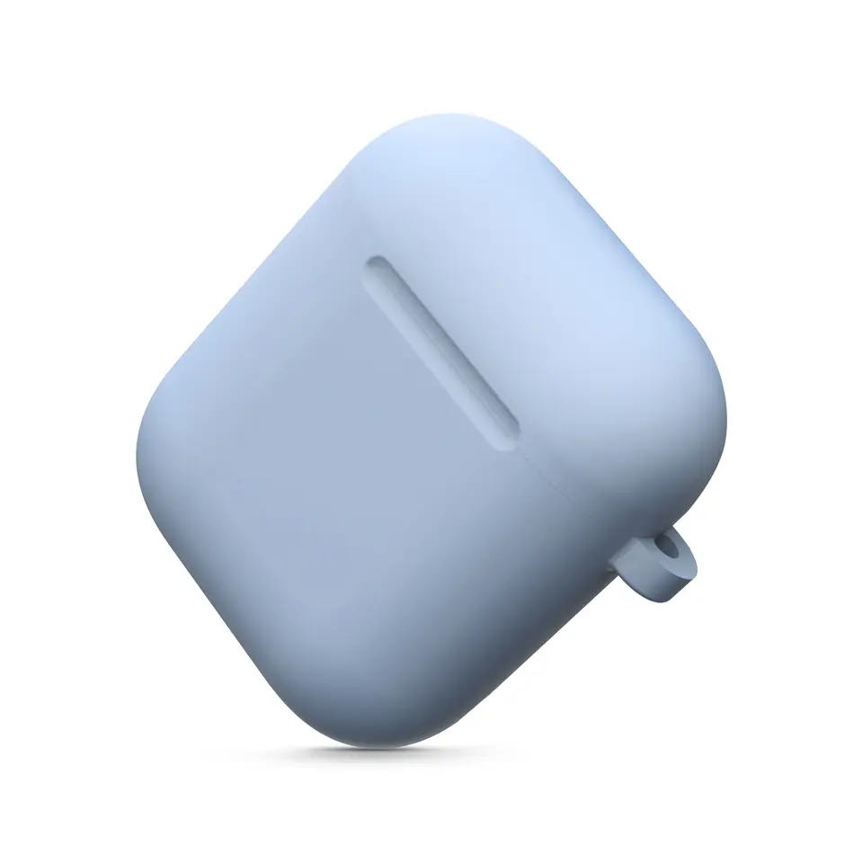 Étuis en Silicone avec couvercle à crochet pour Apple Airpods 1/2, housse de protection antichoc pour écouteurs sans fil pour airpods 2 1, sacs de boîte