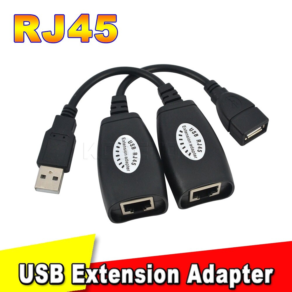 Kebidu 2 pcs USB 2.0 to Cat6 Cat5 Cat5e 6 Rj45 Cable RJ45 LAN Ethernet Network Extension Cable Adapter For PC RJ45 Patch Cord