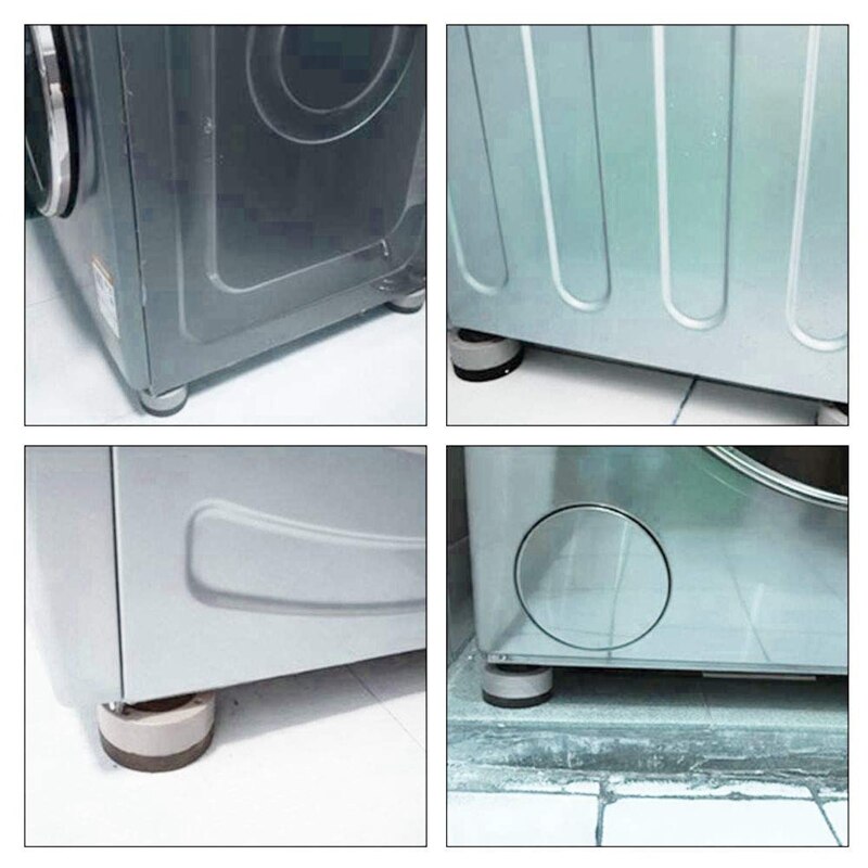 4 PCS Foot Pads Washing Machine Anti Vibration Washer Feet Pad Anti Slip Rubber Foot Pad for