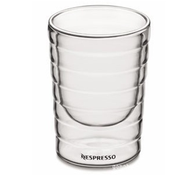 Nespresso dupla parede café copo de vidro caneca após o chá beber copo 85ml 150ml 350ml