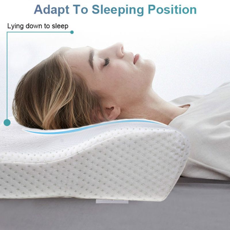 Orthopedische Latex Wedge Traagschuim Trage Rebound Bed Kussen Vlinder Vormige Gezondheid Cervicale Voor Slapen Massage Nek Bescherming