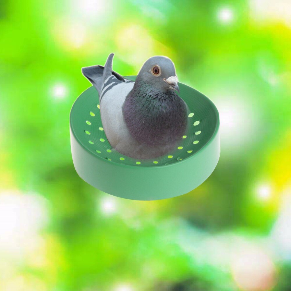 For due grønn plast avfukting avl fugl due egg basseng reir bolle matte fugl rekvisita  c42