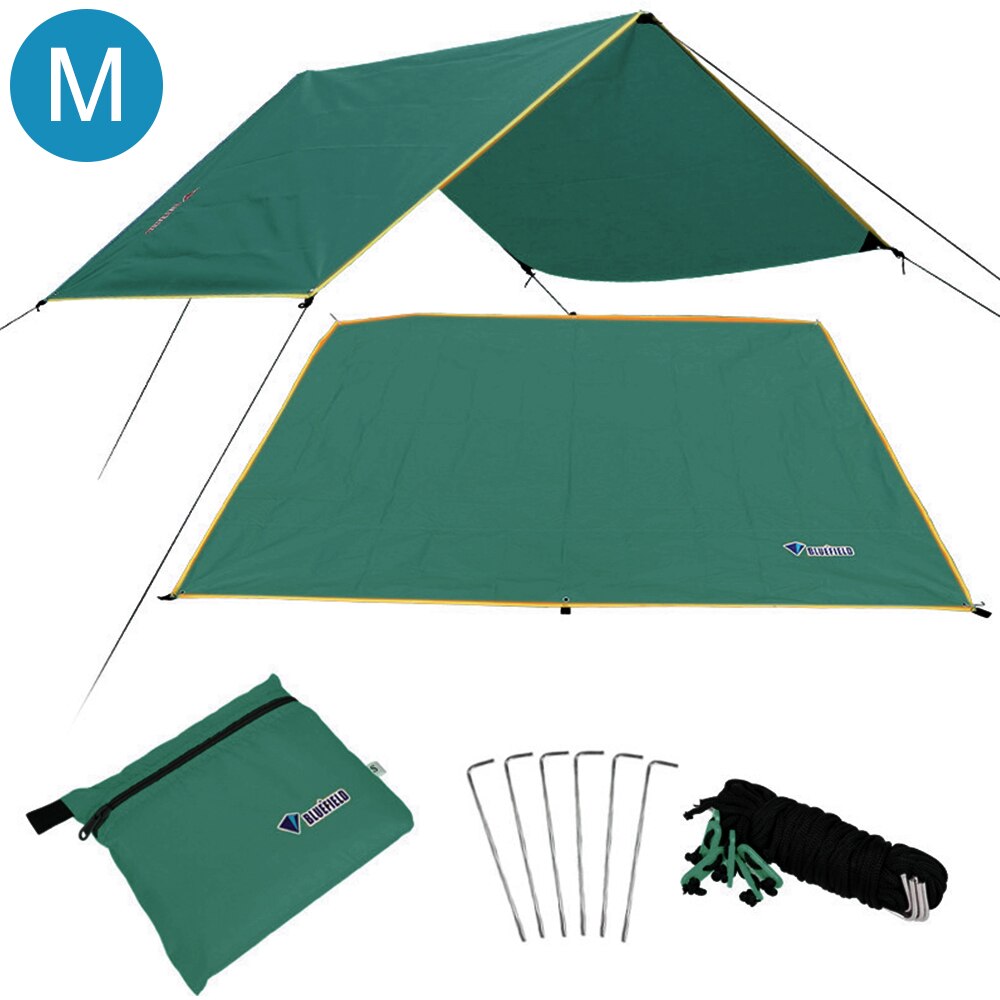 Awning Sun Shelter Beach Outdoor Camping Mat Blanket Garden Sun Awning Canopy Sunshade Hammock Rain Fly Tarp Waterproof Tent: G264071A