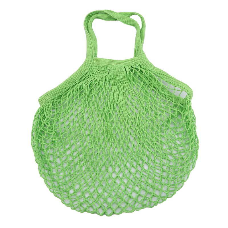 Reusable Hollow Net Bag Vegetables Mesh Storage Bags Portable Organizer Convenience Holder Kitchen Vegetables storages: green