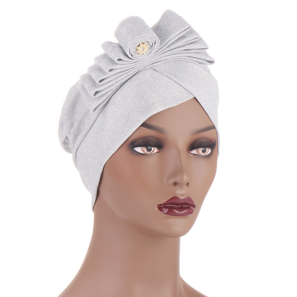 Turban à nœud papillon, casquette Hijab, musulman, prêt à porter, couvre-chef islamique, chimio, chapeau africain, été,: 1