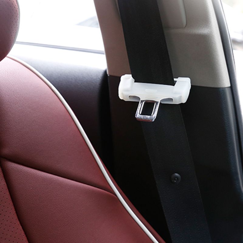 Universal Car Safety Belt Buckle Covers Anti-Scratch Silicon Protector Car Seat Interior Accessories