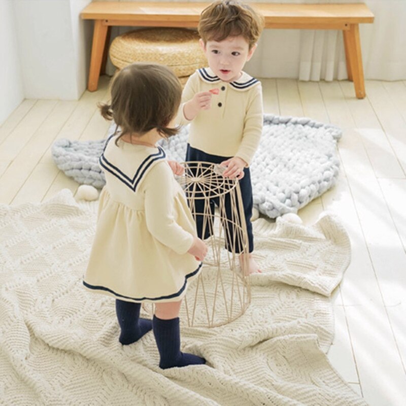 Autunno nuovi vestiti gemelli per neonati e ragazze