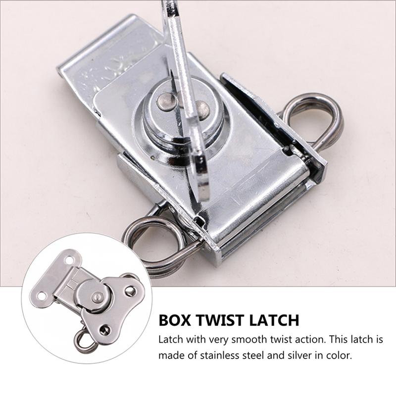 2Pcs Sluiting Lock Rvs Spring Loaded Twist Klink Klem Mount Case Box