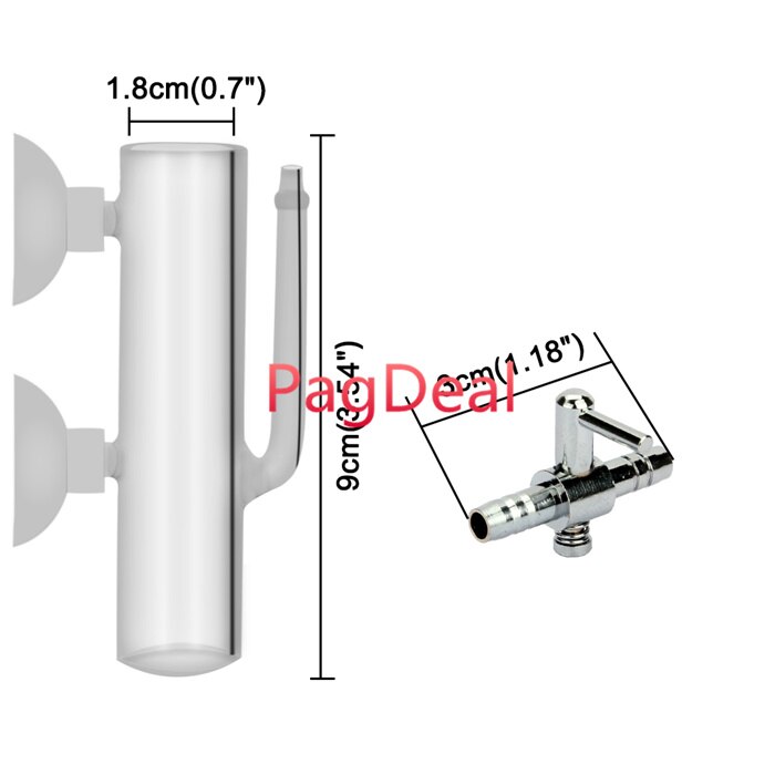 Aquarium Pneumatic Fish Hatchery Glass Incubator Breeding Cherry Shrimp Breeder Cichlids Egg Tumbler Hatching Brine Hatcher