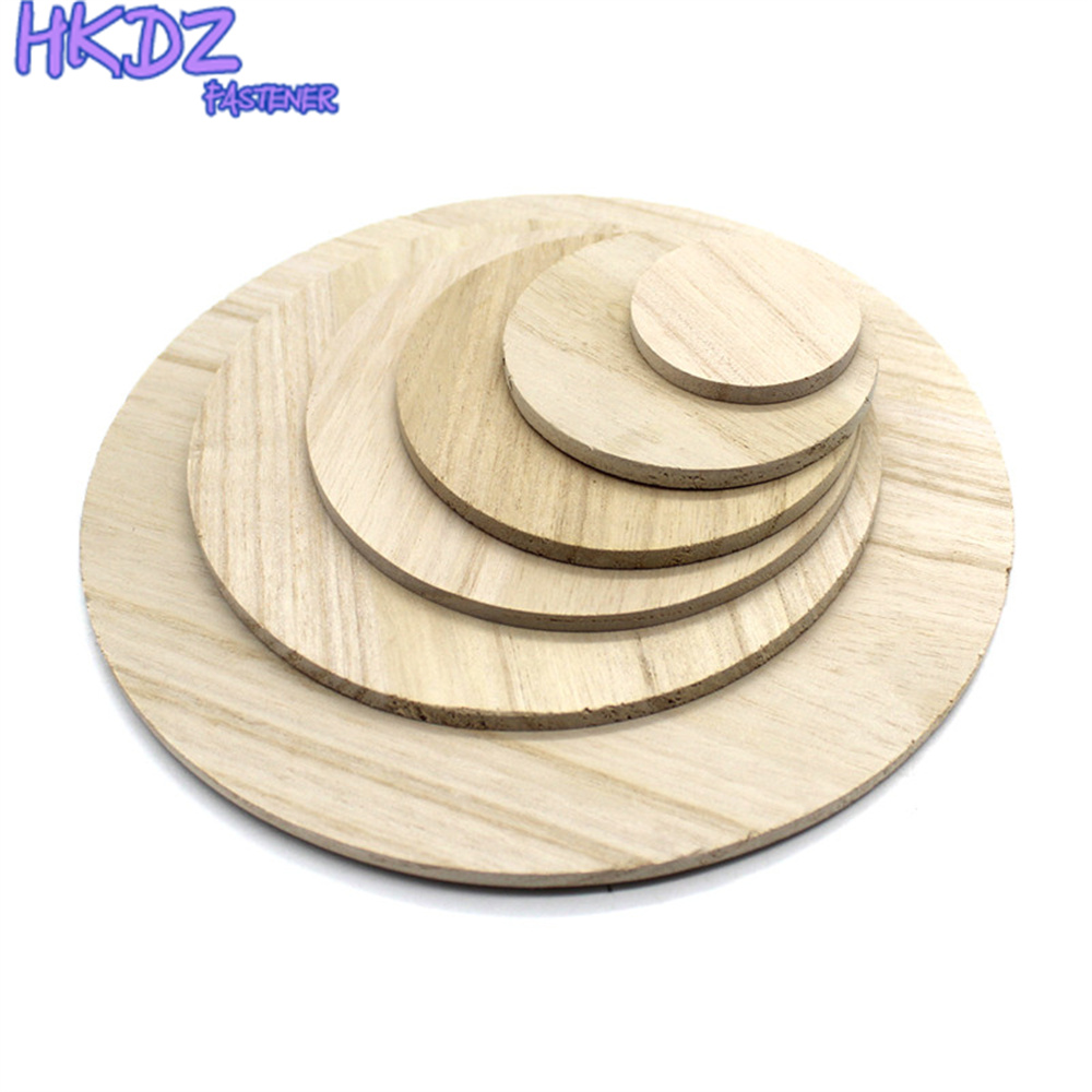 Tablero de madera grueso redondo para manualidades, Material de modelo Manual de madera maciza, 5cm, 8cm, 10cm, 12cm, 15cm, 20cm