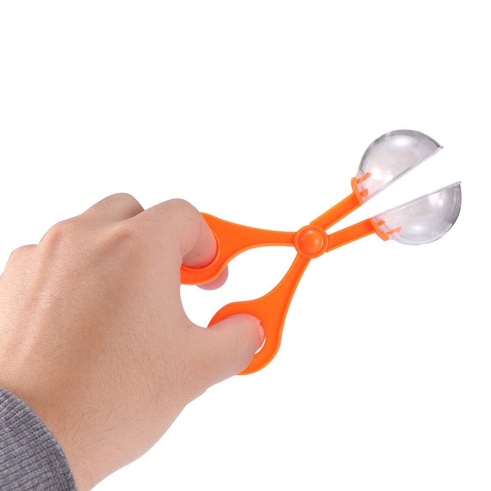 Nature Exploration Toy Kit Kids Plant Insect Study Tool Plastic Clamp Scissor Tweezers Inset Round Head Scissors Clamp Toy