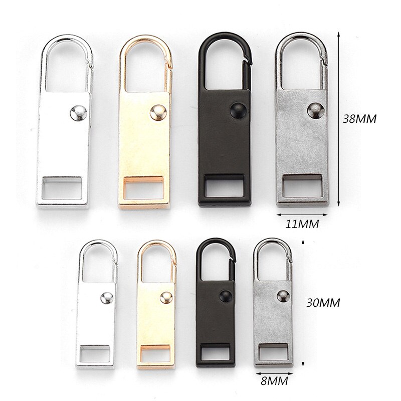 2pcs Metal Zipper Head Zipper Lightning Repair Kits Zipper Pull For Zipper Slider Diy Sewing Craft Sewing Kits Metal Zip