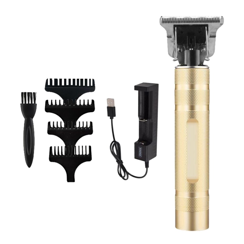 Electric Pro T-outliner Cordless Hair Clipper Trimmer Kit Rechargeable Salon Barber Oil Hair Beard Trimmer For Men Boyfriend