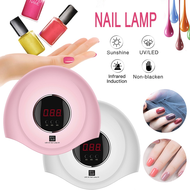 Lámpara UV de 36W/6W, lámpara LED para uñas, secador de uñas, luz solar para uñas de Gel de manicura, lámpara de secado para barniz de Gel, herramienta inteligente de sincronización para uñas