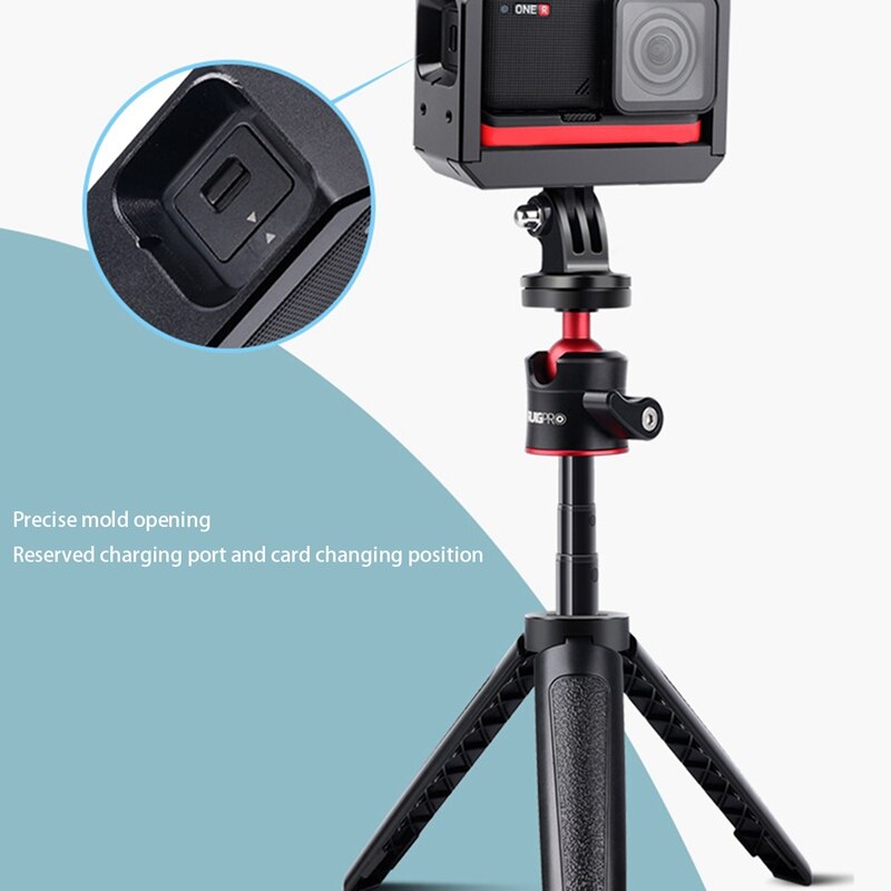 for Insta360 One R Extended Frame Metal Photo Rabbit Cage Extended Protective Cage Anti-Fall